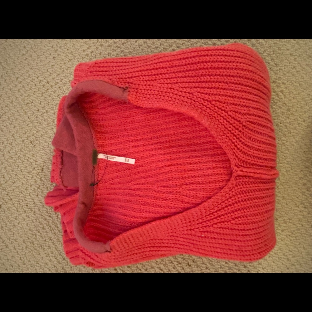 Free People pink oversized sweater XS/S